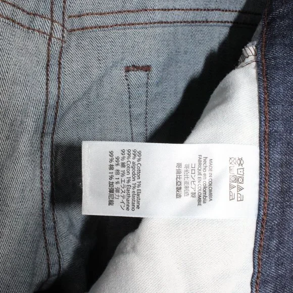 Michael Kors Blue Denim Slim Fit Medium Wash Parker Jeans Size 33 - Picture 9 of 10